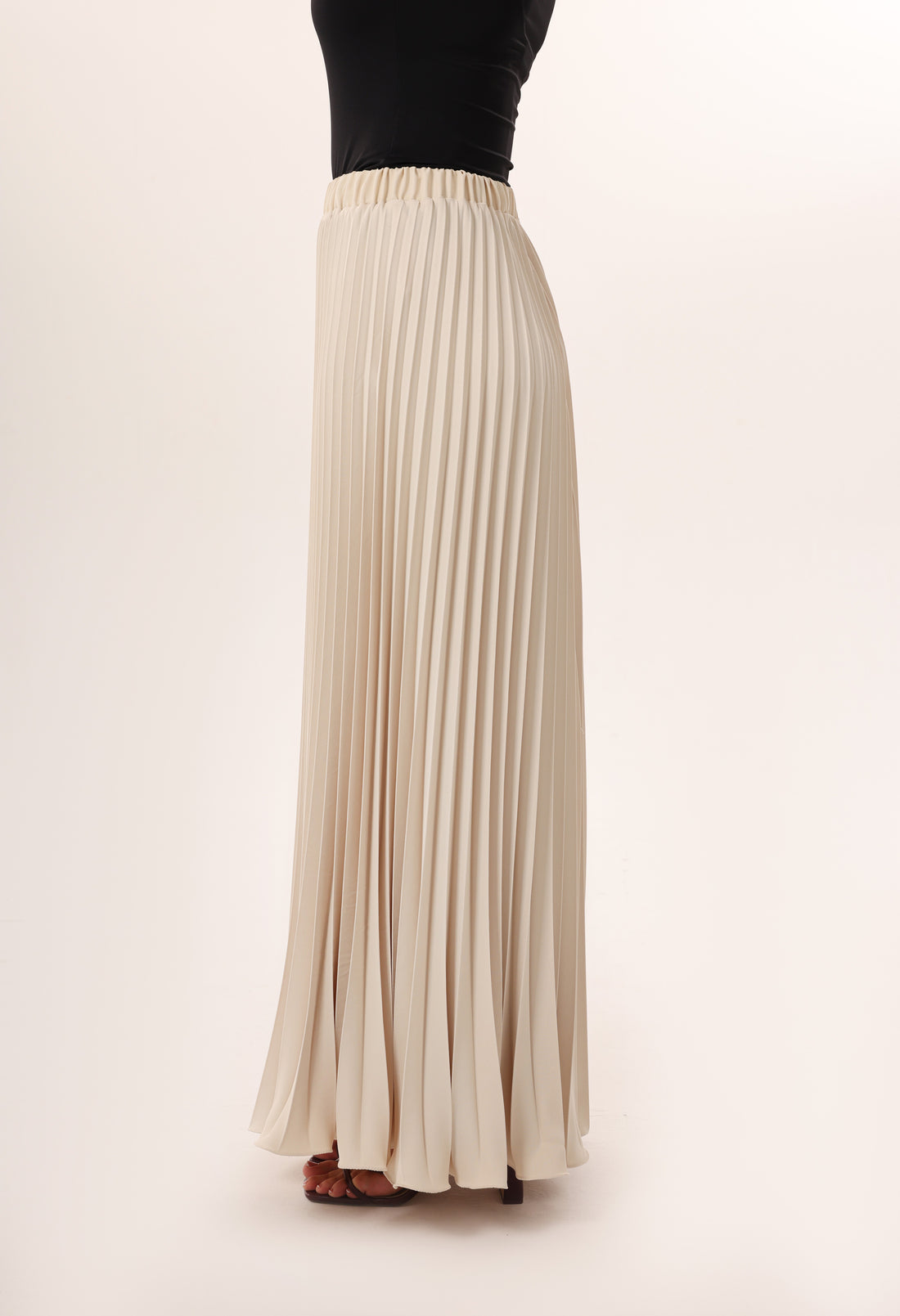 Pleated Maxi Skirt