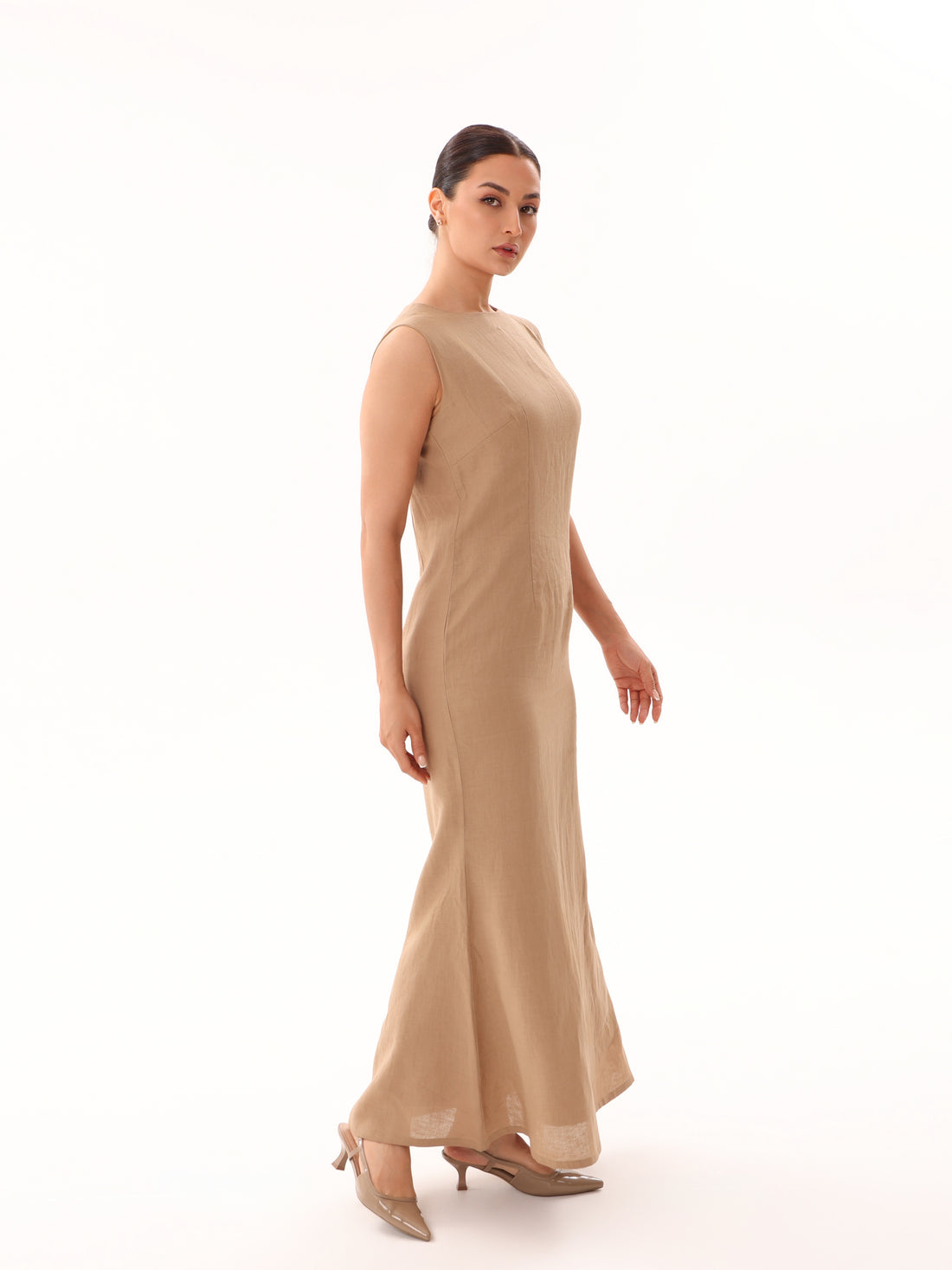 Linen Underdress-Camel