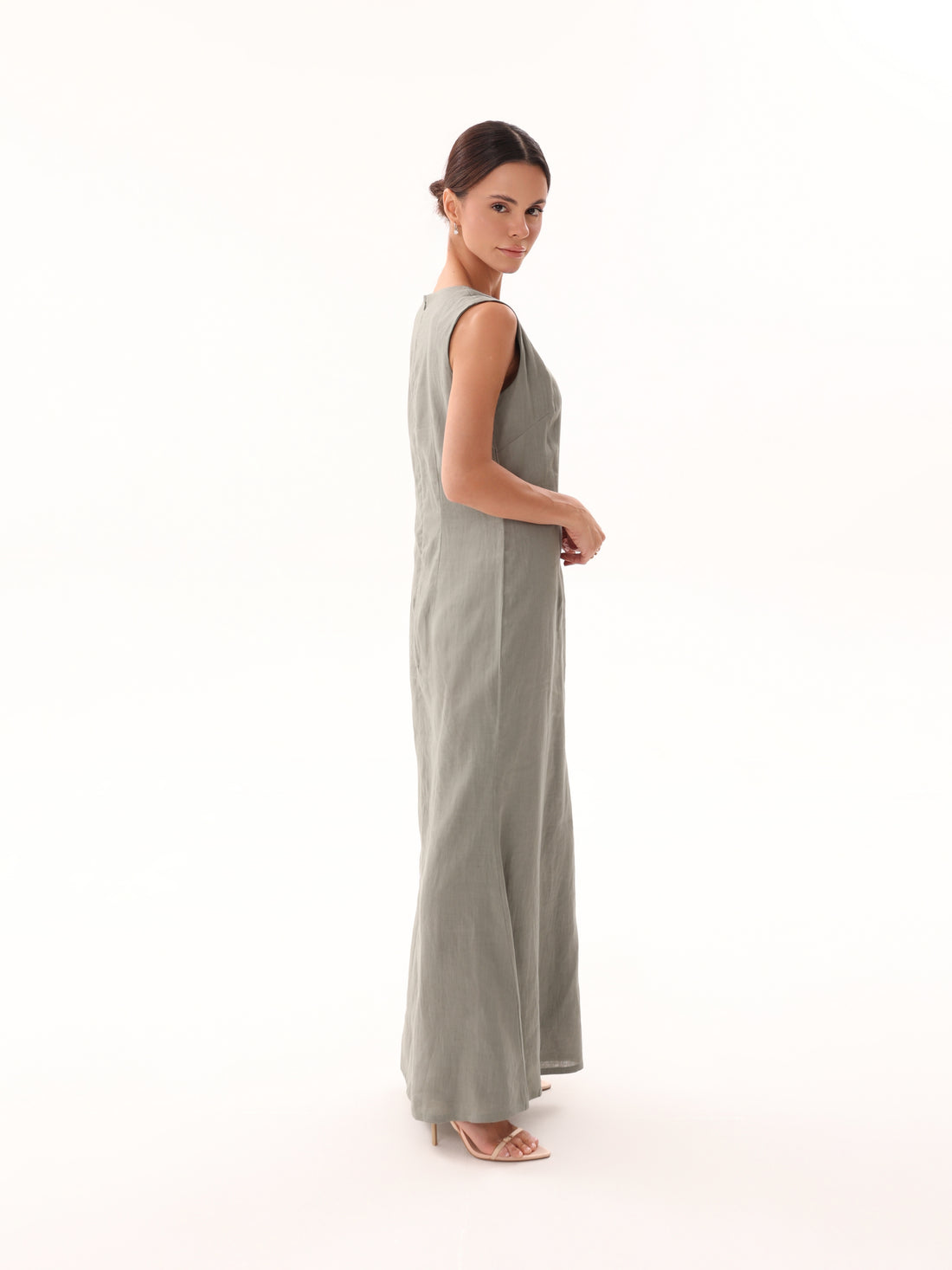 Linen Underdress-Olive